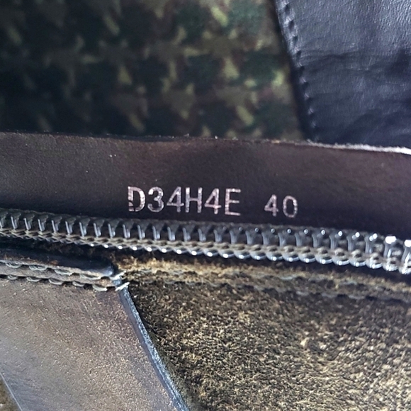 GEOX Respira Leather Ankle Strap Heeled Boots Olive Green Size 10 - Picture 10 of 16